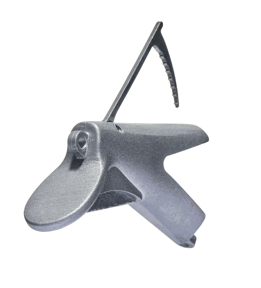 The Reaper Rig fishing lure with Grim Reaper-inspired scythe for effective bait attachment.