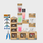Pro Trolling Bundle of Medium Reaper Rig trolling lures with skirts and treble hook assemblies