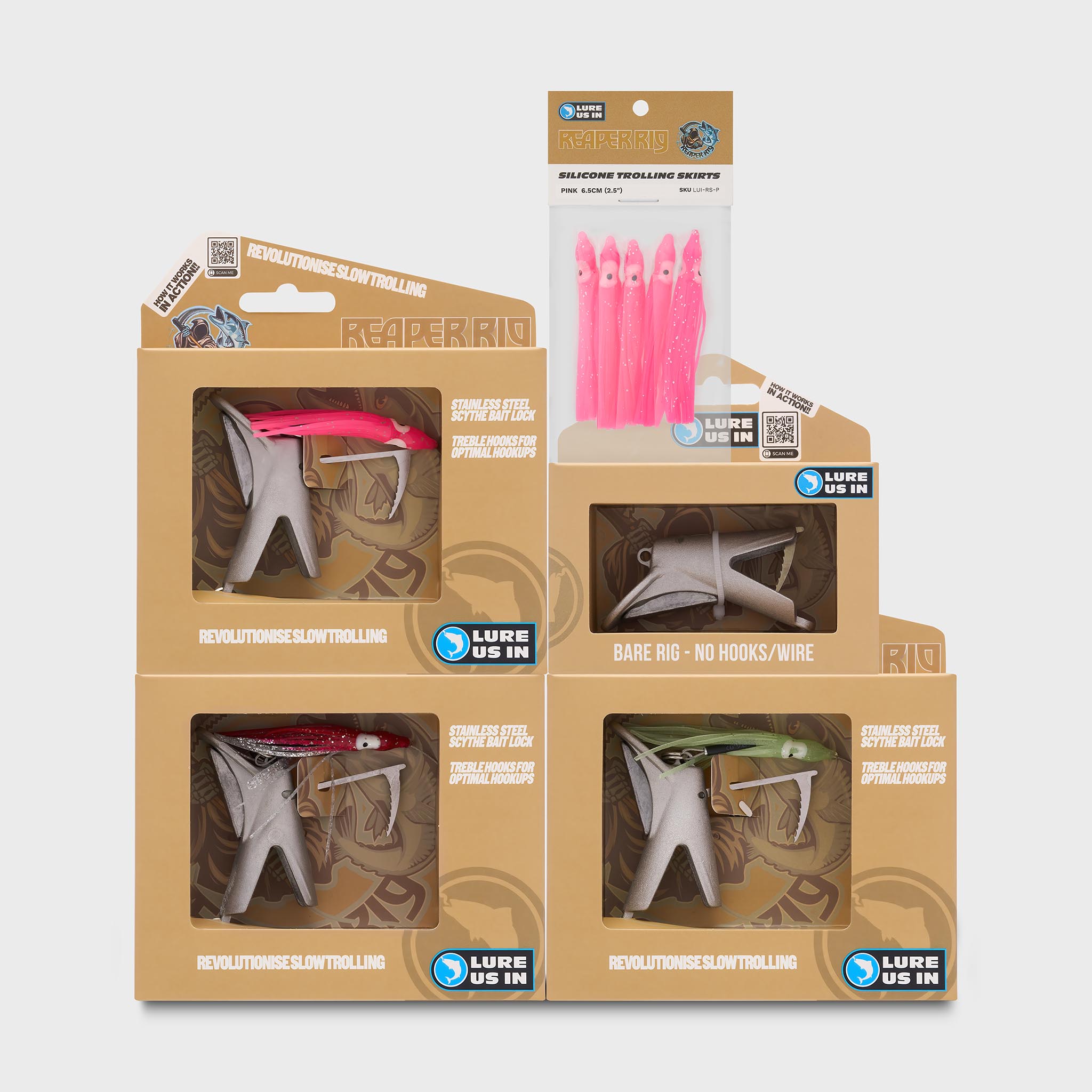 Ultimate Fish Pack bundle of Medium Reaper Rig assemblies